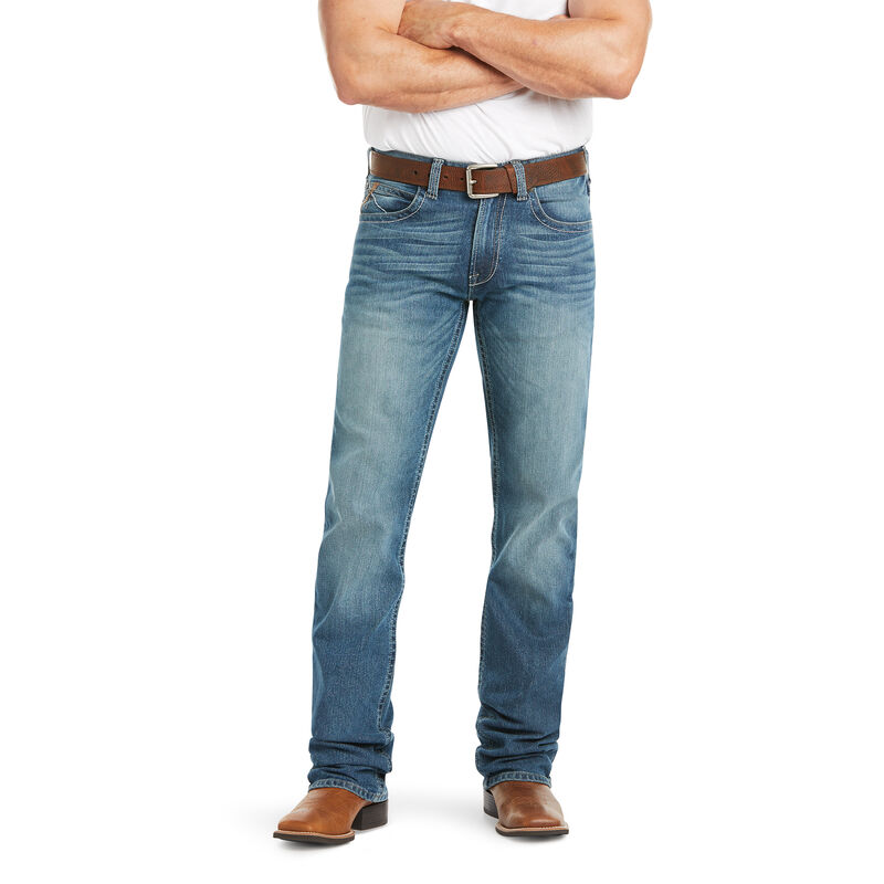 Pantalones Vaqueros Ariat M5 Slim Stretch Robertson Stackable Straight Leg Azules Hombre - Chile 518